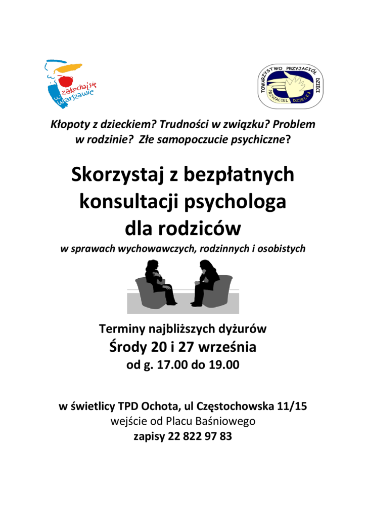 thumbnail of Dyżury psychologa wrzesien